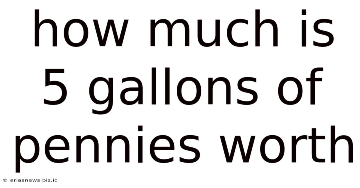 How Much Is 5 Gallons Of Pennies Worth