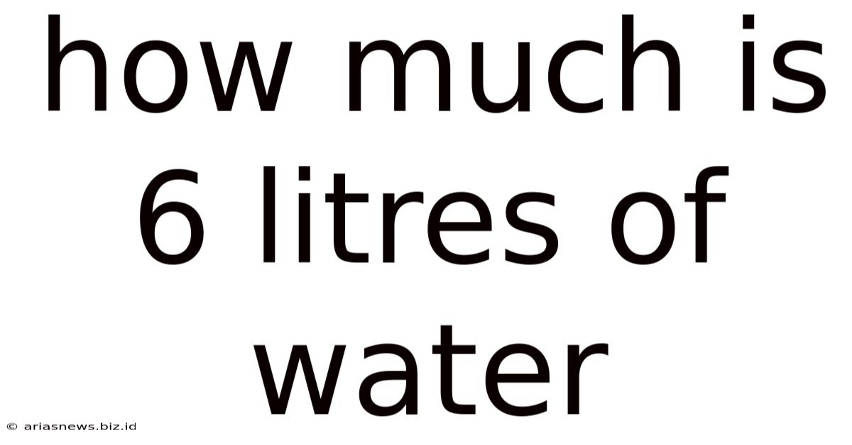 How Much Is 6 Litres Of Water