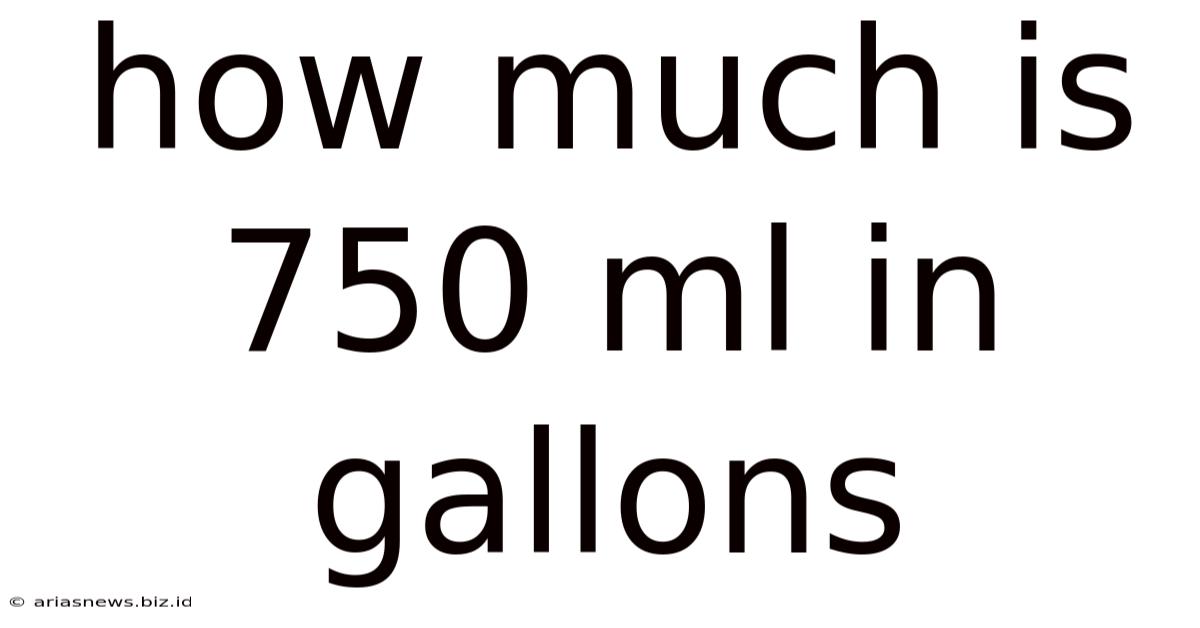 How Much Is 750 Ml In Gallons