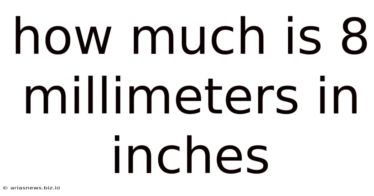How Much Is 8 Millimeters In Inches