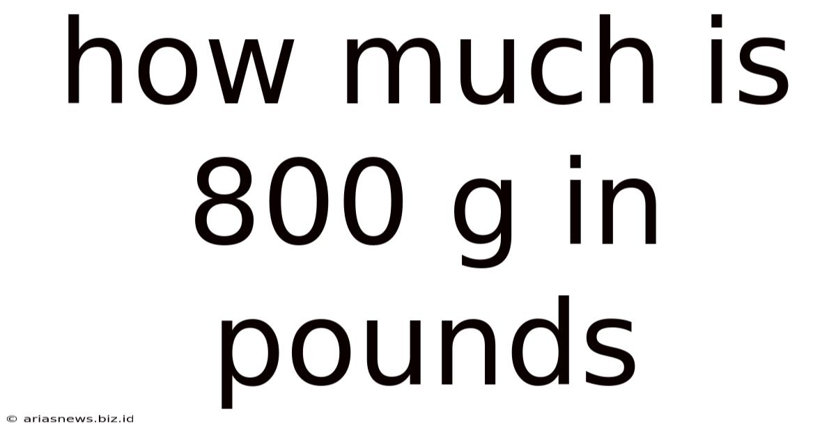How Much Is 800 G In Pounds