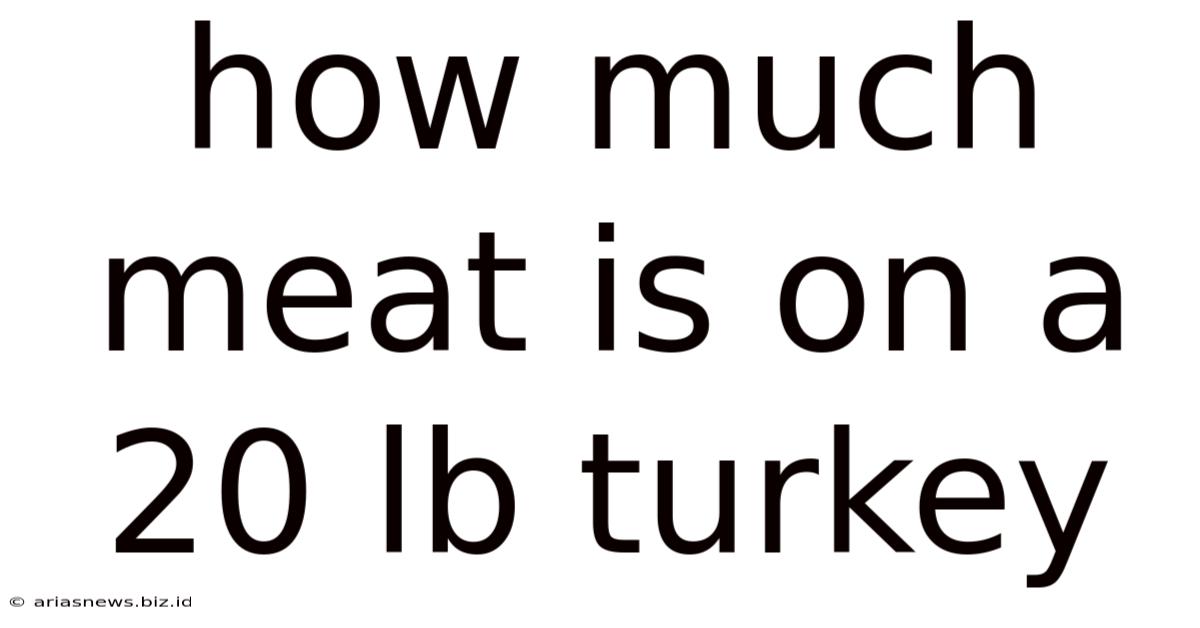 How Much Meat Is On A 20 Lb Turkey