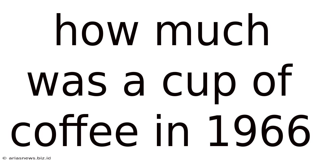 How Much Was A Cup Of Coffee In 1966