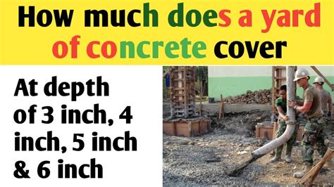 How Much Will A Yard Of Concrete Cover