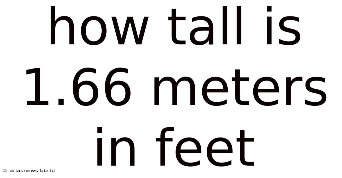 How Tall Is 1.66 Meters In Feet