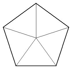 How To Divide A Pentagon In 5 Equal Parts