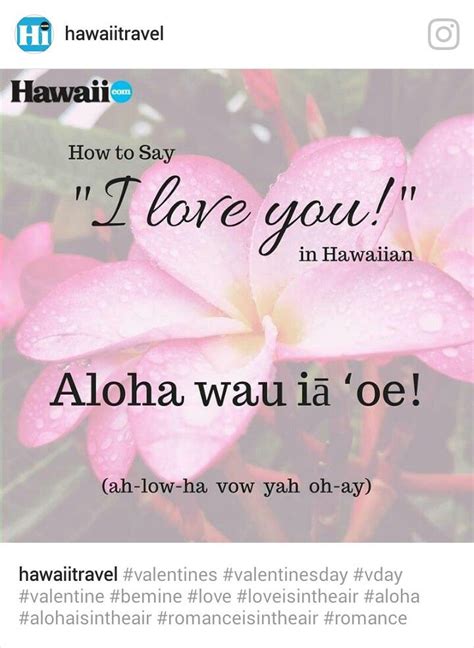 How To Say I Love You In Hawaiian