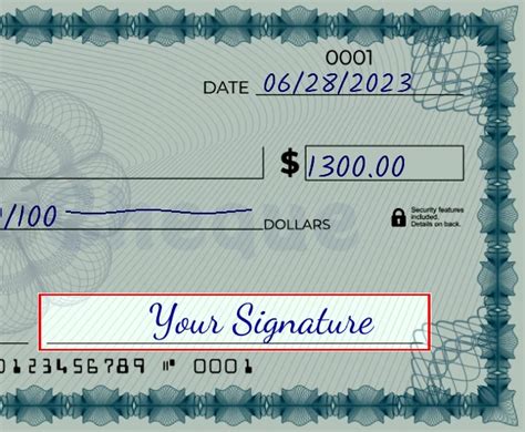 How To Write 1300 On A Check