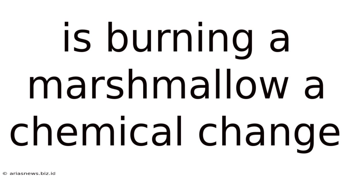Is Burning A Marshmallow A Chemical Change