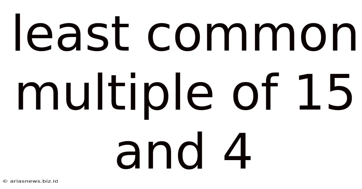 Least Common Multiple Of 15 And 4