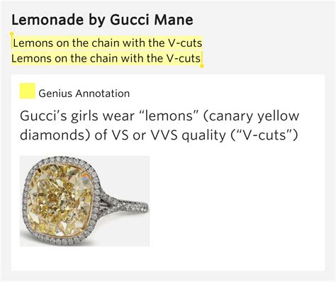 Lemons On The Chain With The V-cuts Meaning