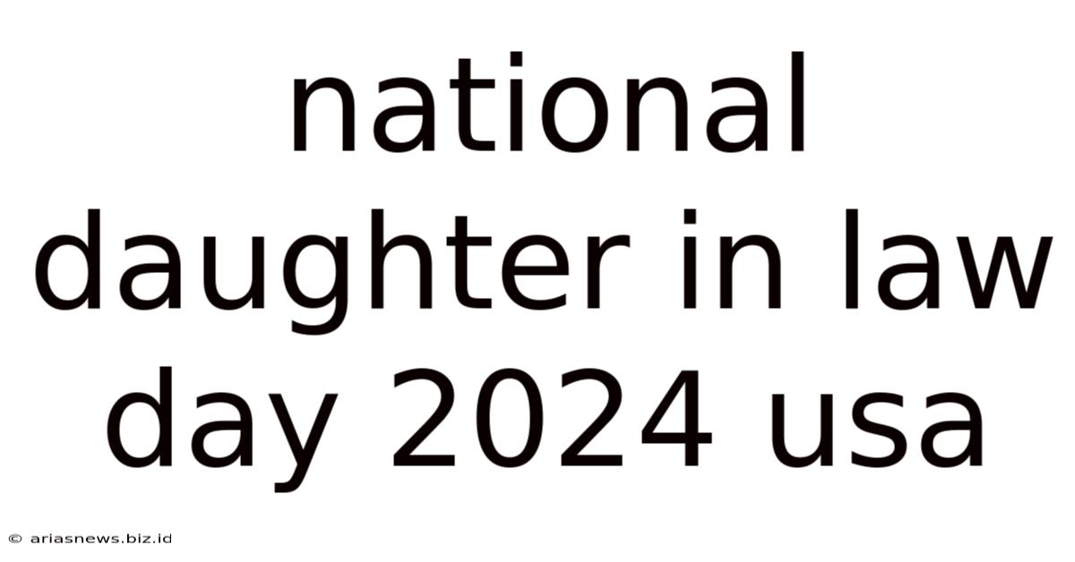 National Daughter In Law Day 2024 Usa