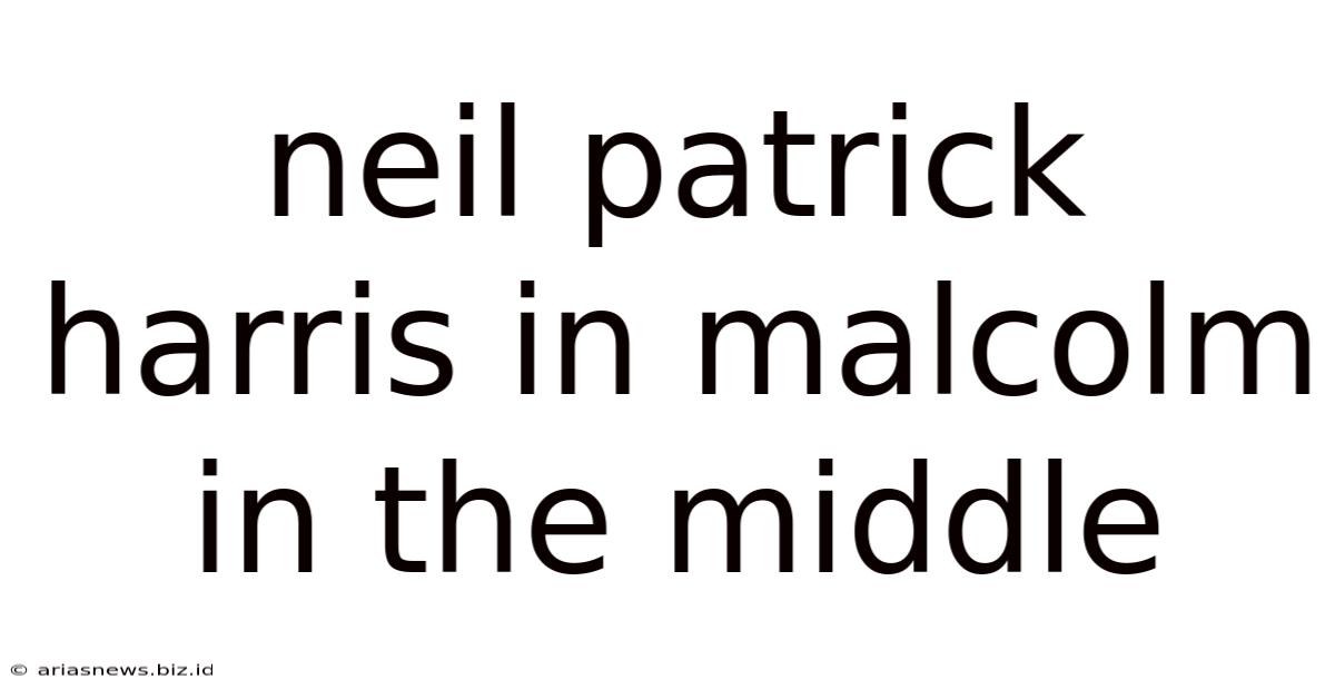 Neil Patrick Harris In Malcolm In The Middle