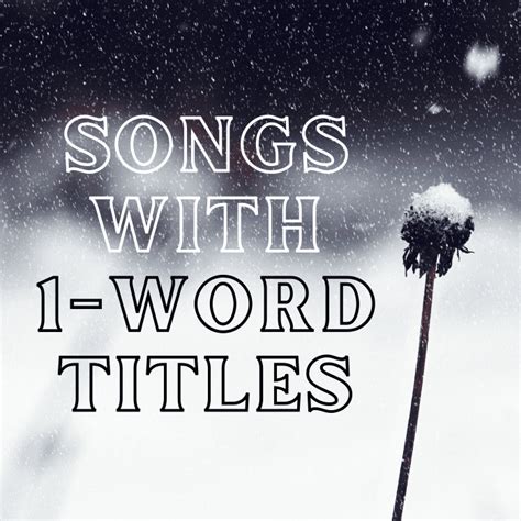 Songs With The Word Word In The Title