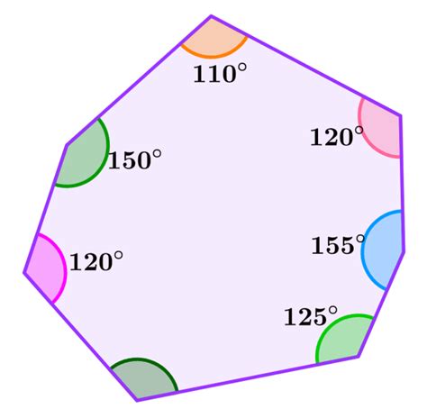 Sum Of Interior Angles Of A Heptagon