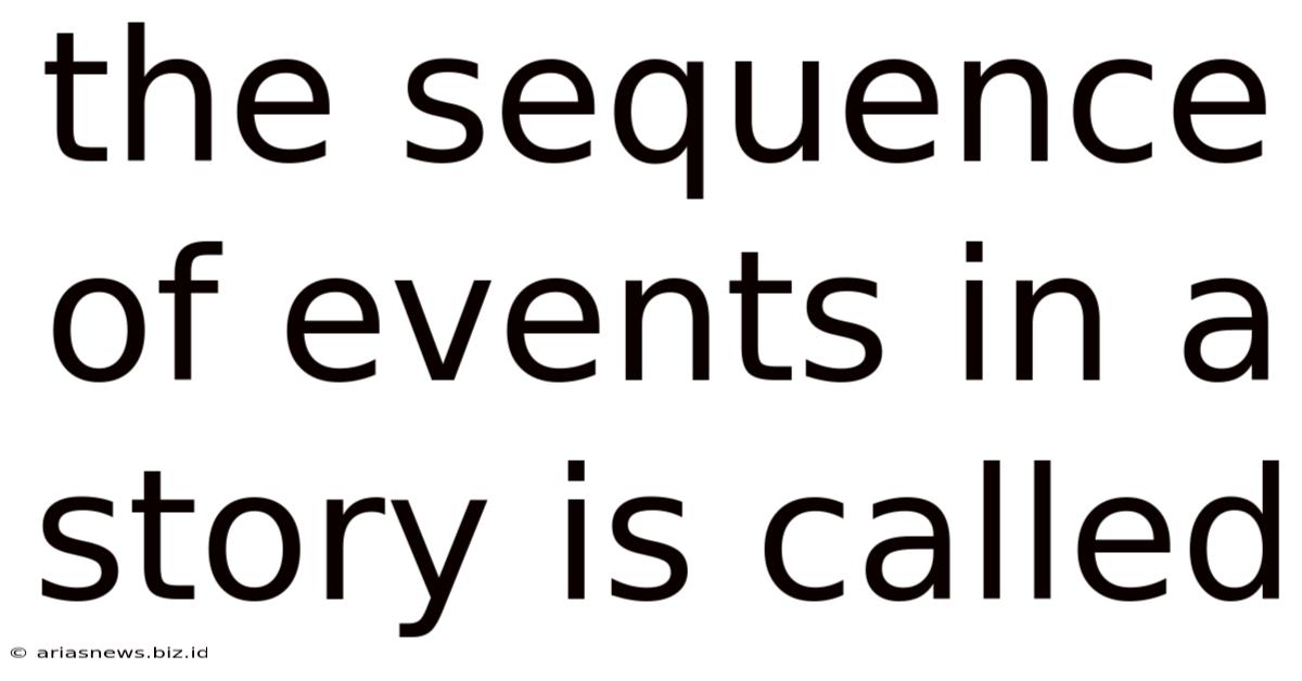The Sequence Of Events In A Story Is Called