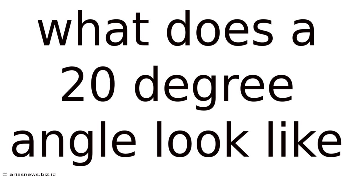 What Does A 20 Degree Angle Look Like