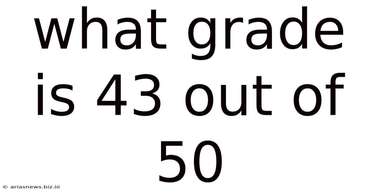 What Grade Is 43 Out Of 50