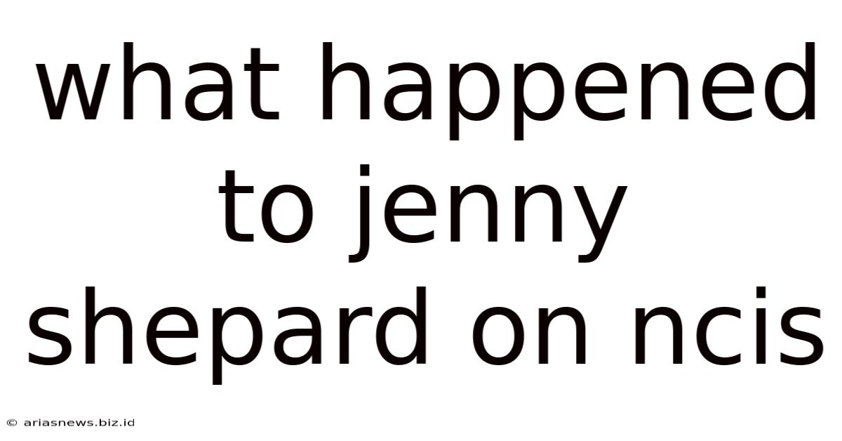 What Happened To Jenny Shepard On Ncis