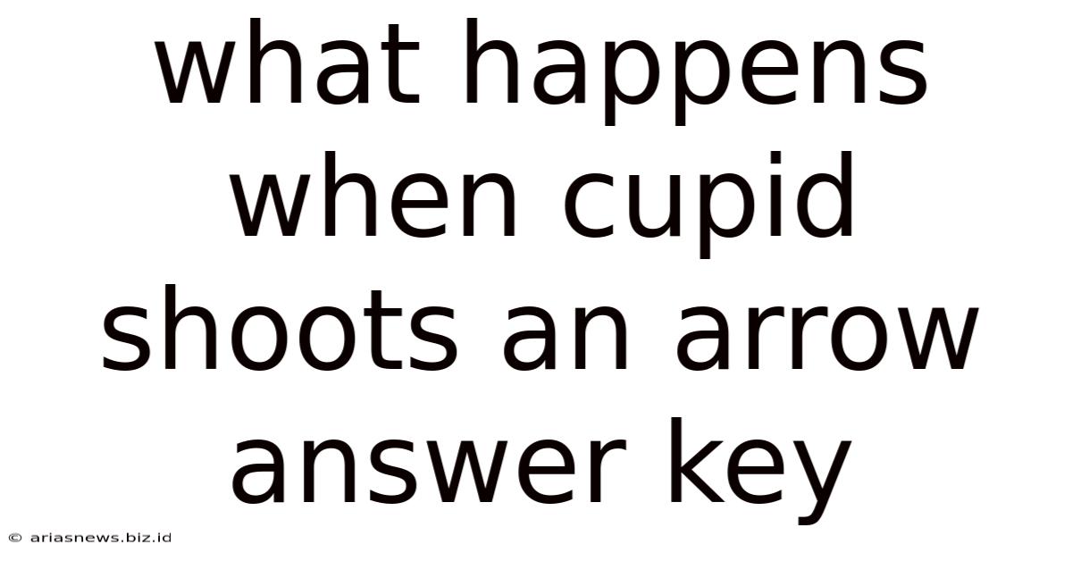 What Happens When Cupid Shoots An Arrow Answer Key
