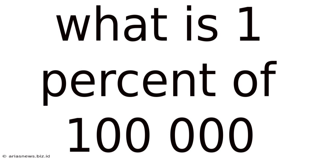 What Is 1 Percent Of 100 000