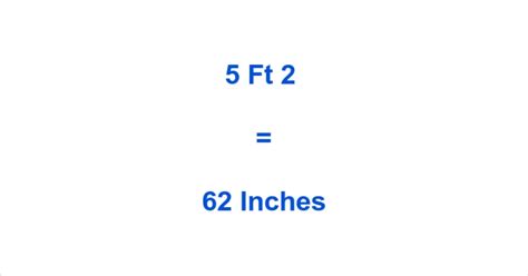 What Is 5 Ft 2 In Inches