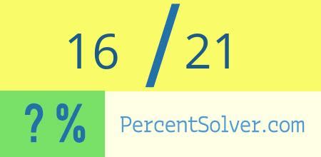 What Is A 16 Out Of 21