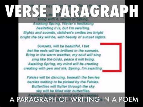 What Is A Paragraph In A Poem Called