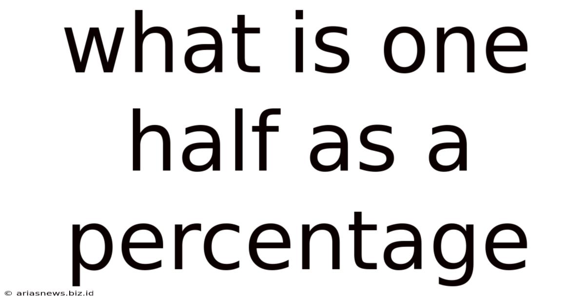 What Is One Half As A Percentage