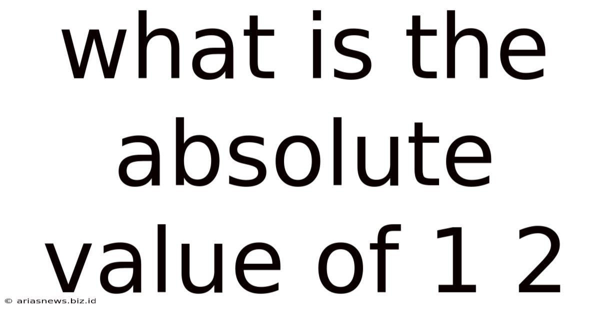 What Is The Absolute Value Of 1 2