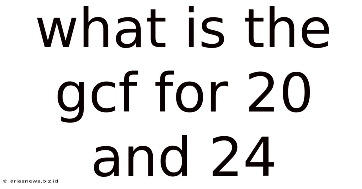 What Is The Gcf For 20 And 24