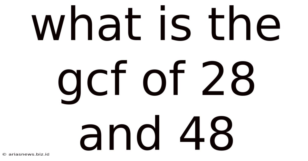 What Is The Gcf Of 28 And 48
