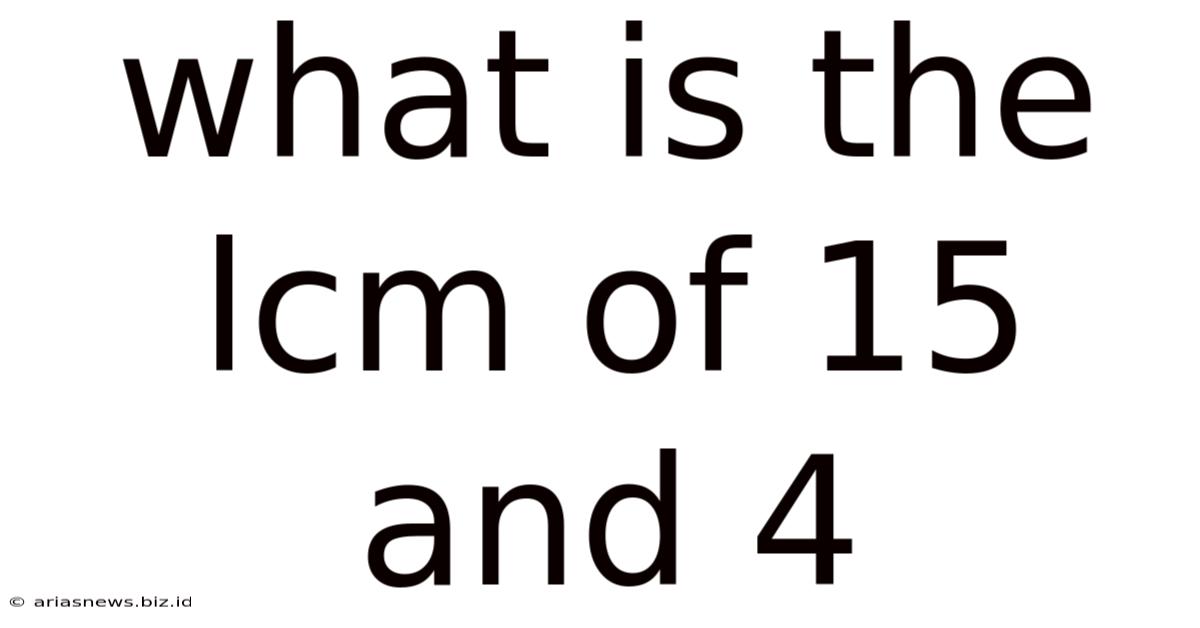 What Is The Lcm Of 15 And 4