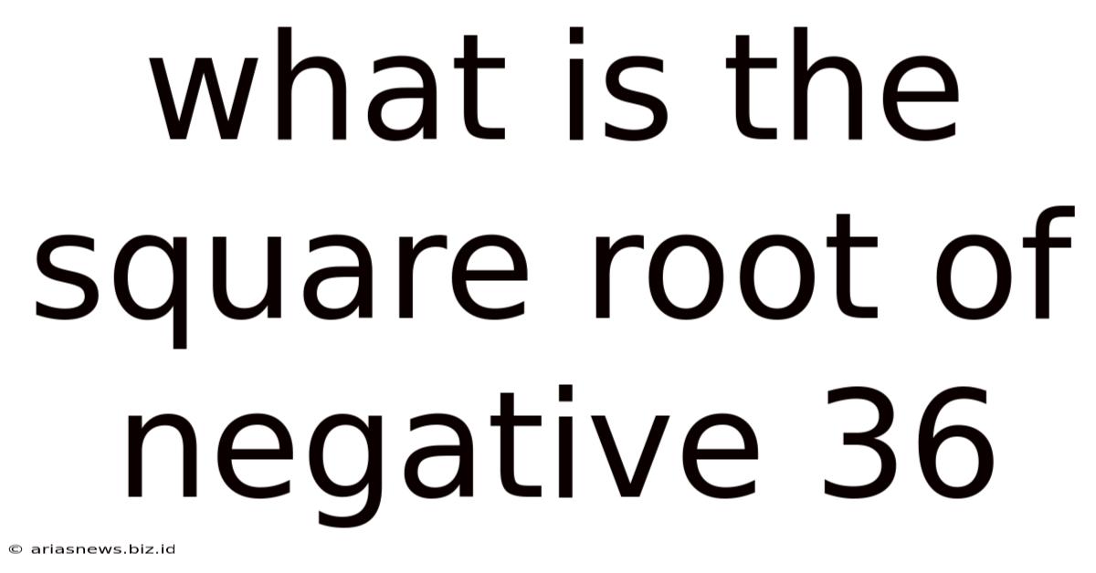 What Is The Square Root Of Negative 36