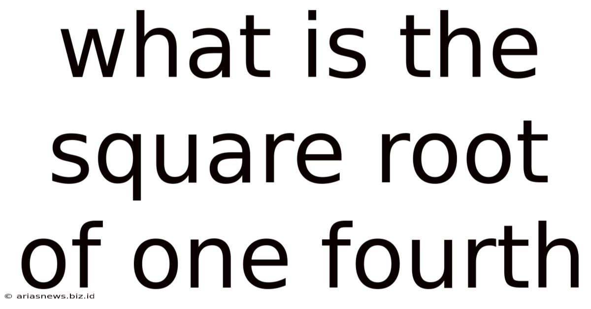 What Is The Square Root Of One Fourth