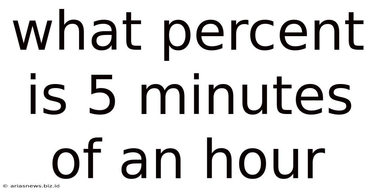 What Percent Is 5 Minutes Of An Hour