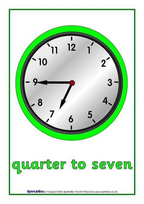 What Time Is A Quarter To 7