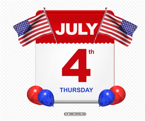 What Years Did July 4th Fall On A Thursday