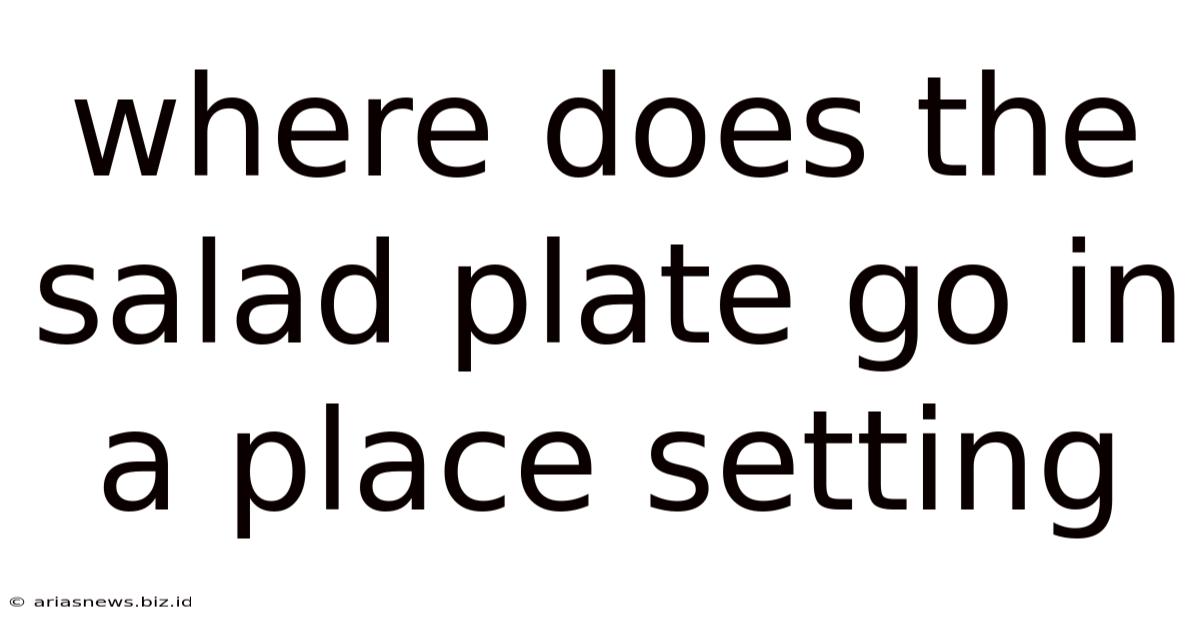 Where Does The Salad Plate Go In A Place Setting