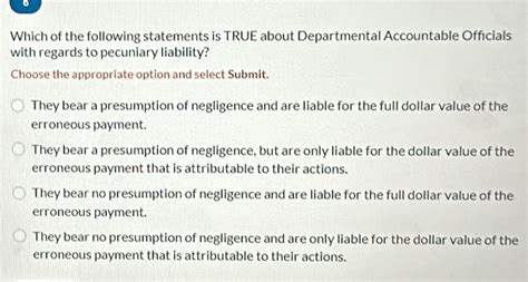 Which Of The Following Is True About Departmental Accountable Officials