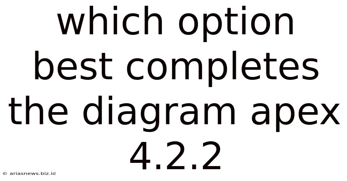 Which Option Best Completes The Diagram Apex 4.2.2