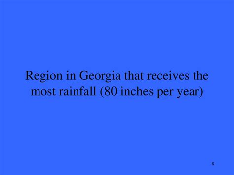 Which Region Of Ga Recieves The Most Rain