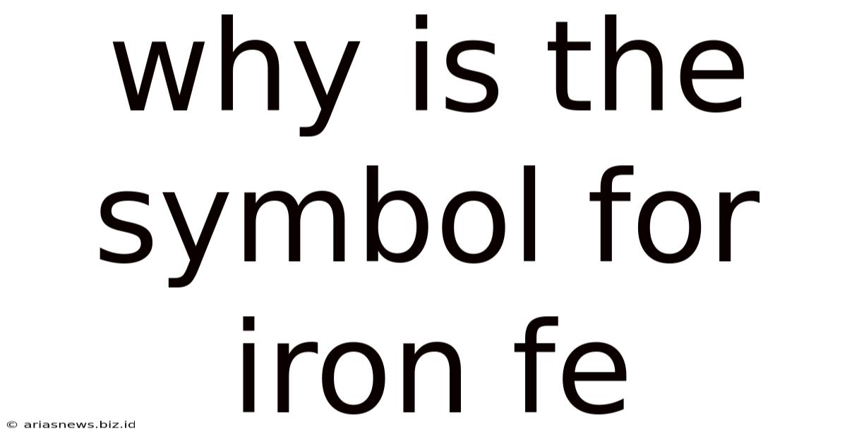 Why Is The Symbol For Iron Fe